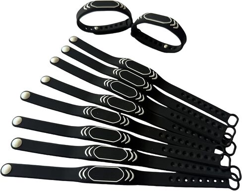10PCS NFC tag Wristband RFID 125KHz inductive ID Wristband RFID Waterproof Access Management Wristband in Kuwait