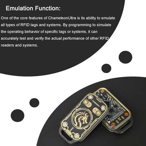 Chameleon Ultra 3. 0 Ultimate RFID Emulator– 125KHz 13.56MHz Dual-Frequency Card Copier, Bluetooth 5.0 USB-C RFID Reader Writer for Access Control Key Fobs in Saudi Arabia