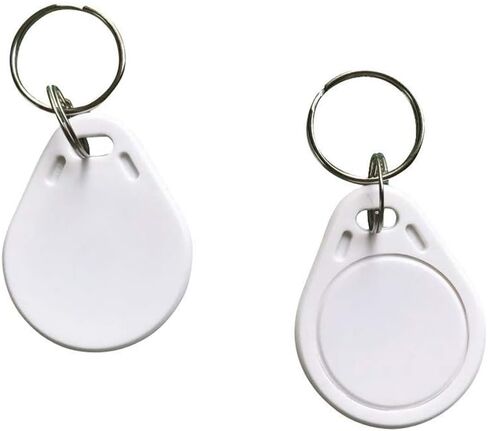 YARONGTECH RFID Tag 13.56 ميجا هرتز ISO 14443A التحكم في الوصول الموجودة في قاعدة المفتاح باللون الأبيض حزمة من 10 in Kuwait
