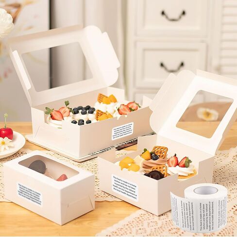 800 Count Cottage Baking Food Law Labels Stickers，Homemade Stickers for Baked Goods Ingredients, Home Kitchen Inspection Statement Thermal Printed Labels in Kuwait