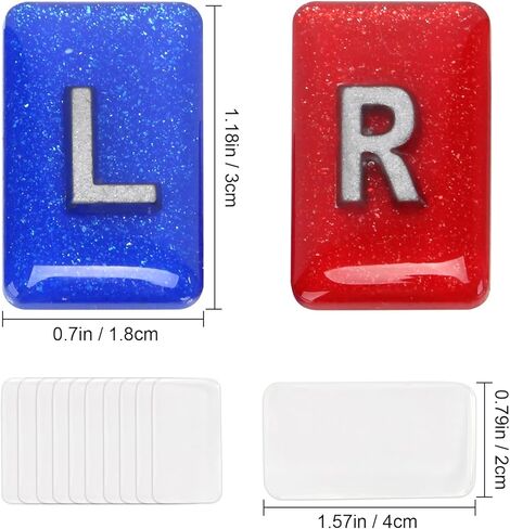 X-Ray Markers with 10 Pc Adhesive Strips, X-ray Markers with Lead Initials, Clear Epoxy Resin with Lead L & R Letters to Nurse Radiologist Badge Buddy, Rad Tech Markers Gift for Radiology Tech Nurses in Saudi Arabia