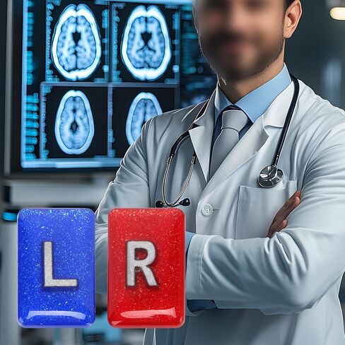 X-Ray Markers with 10 Pc Adhesive Strips, X-ray Markers with Lead Initials, Clear Epoxy Resin with Lead L & R Letters to Nurse Radiologist Badge Buddy, Rad Tech Markers Gift for Radiology Tech Nurses in Saudi Arabia