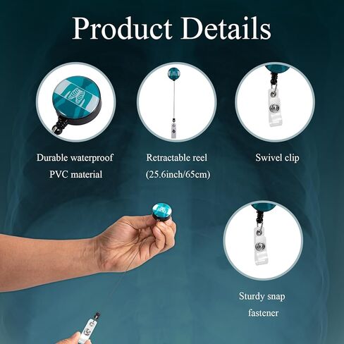 Rad Tech X-Ray Reference Cards with Badge Reel，Horizontal Radiology Technique Chart & Positioning Cheat Sheet,Heavy Duty Badge Buddy Attachment for X-Ray Technicians,Students & Clinical Rotations in Kuwait