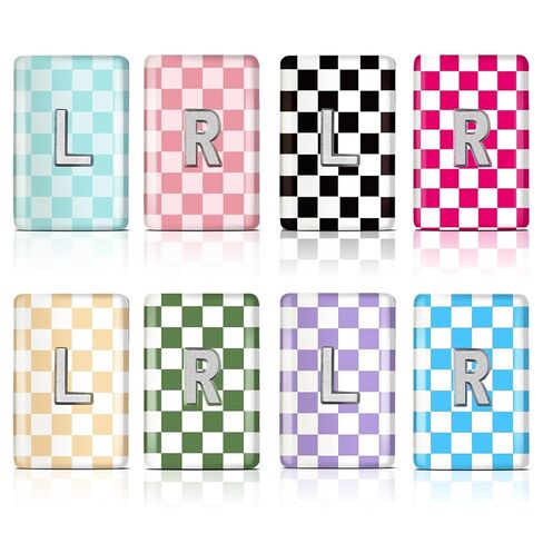 8 Pack 1.5x1 Inch Plaid X-Ray Markers, Resin with L and R Lead Letters, Reusable Washable for Radiology Techs Nurses Dentists Vets in Kuwait