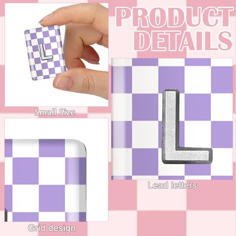 8 Pack 1.5x1 Inch Plaid X-Ray Markers, Resin with L and R Lead Letters, Reusable Washable for Radiology Techs Nurses Dentists Vets in Kuwait
