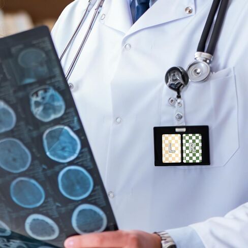 8 Pack 1.5x1 Inch Plaid X-Ray Markers, Resin with L and R Lead Letters, Reusable Washable for Radiology Techs Nurses Dentists Vets in Kuwait