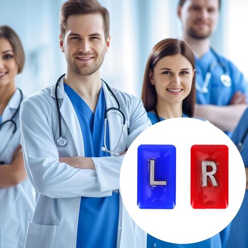 قطعتان من علامات الأشعة الشعاعية مع 8 قطع من الأشرطة اللاصقة، راتنجات الإيبوكسي الشفاف مع الحروف L & R، علامات إشعاعية مستطيلة صغيرة قابلة لإعادة الاستخدام وقابلة للغسل من أجل تثبيت آمن in Saudi Arabia