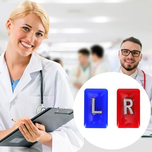 قطعتان من علامات الأشعة الشعاعية مع 8 قطع من الأشرطة اللاصقة، راتنجات الإيبوكسي الشفاف مع الحروف L & R، علامات إشعاعية مستطيلة صغيرة قابلة لإعادة الاستخدام وقابلة للغسل من أجل تثبيت آمن in Saudi Arabia