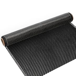 10 قدم × 12 بوصة من نسيج ألياف الكربون، لفة من نسيج ألياف الكربون الأسود الخالص، 2 × 2 نسيج قطني طويل 3 كيلو/220 جرام للسيارات، التعزيز الهيكلي على الجدار الخرساني، إصلاح القوارب في الطابق السفلي in Kuwait
