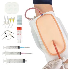 IV Practice Kit for Nursing Students – Wearable Venipuncture & IV Insertion Training Kit with Flashback Blood System, Phlebotomy Practice Model for Medical Training, IV Start Kit for Nursing School in Kuwait
