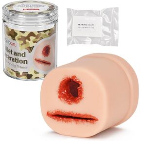 2-in-1 Bleed Control Trainer, Bullet & Laceration Wound Packing Simulator for Hemostasis, Wound Packing Trainer, for Medical Education in Kuwait