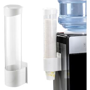 Paper Cup Dispenser for Office Home Dental Use, Wall Mount Pull Type Cup Holder Organizer, Dust Free Design Water Cooler Cup Holder for 3-6.5 Oz Disposable Cups in Kuwait