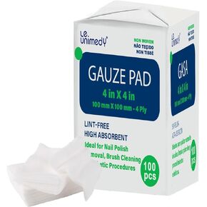 2"x2" - 100P, 4-Ply Non-Woven Sponges Non-Sterile, All-Purpose Dental and Surgical Sponges in Kuwait