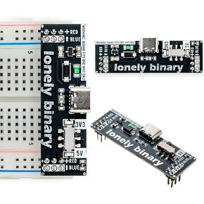 3 وحدات إمداد طاقة للوحة الخبز - 3.3 فولت/5 فولت قابلة للتحويل USB-C، حماية 500 مللي أمبير لـ Arduino، Raspberry Pi DIY Prototyping (لوحات الخبز غير متضمنة) in Kuwait