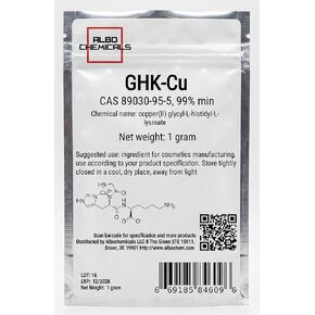 مسحوق الببتيد النحاسي GHK-CU، 99% دقيقة، CAS 89030-95-5، 1 جرام in Kuwait
