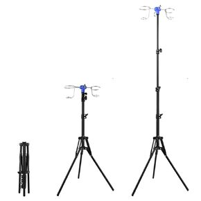 RAESHA Portable IV Pole Stand with Portable Bag, Foldable Tripod Drip Holder for Home Use - Telescopic Height 40.5-157cm, No Assembly, Lightweight with Bag (New Design) in Kuwait
