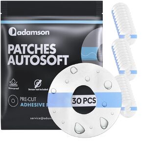 مجموعة من 30 قطعة من الرقع المقاومة للماء من Adamson لـ AutoSoft 30/90/XC، MiniMed Mio 30، VariSoft 13 مم، داخلية - رقع لاصقة شفافة ومسامية وخالية من اللاتكس لمجموعات ضخ المثلث in Kuwait