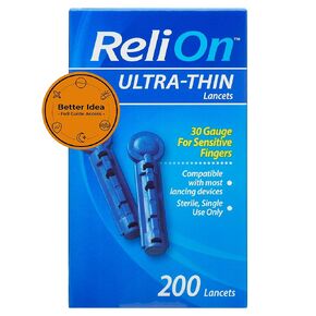 مشارط رفيعة للغاية مقاس 30، عدد 200 - مشارط جلوكوز الدم معقمة للاستخدام مرة واحدة، متوافقة مع معظم أجهزة الوخز + ملصق فكرة أفضل مع إمكانية الوصول إلى الدليل الكامل in Kuwait