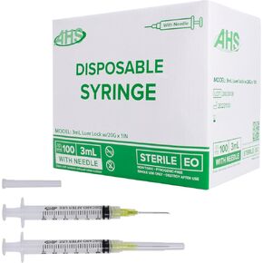 Generic 100 Pack, 3mL Syringes with Needle Luer Lock Syringe Individually Packaged (3mL, 20G x 1in) in Kuwait