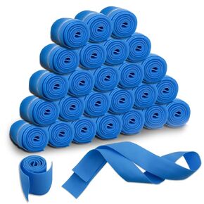 25 Pack Disposable Tourniquets - Latex-Free First Aid Tourniquet Kit, 1" X 18" Blue Elastic Tear-Resistant Tourniquets for Medical Emergency & Nursing Supplies Essentials for Outdoor Sport in Kuwait