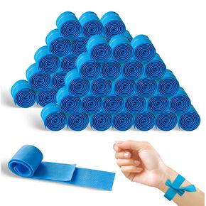 50 Pcs Disposable Tournique, Ourniquet for Blood Draw, 1 inch Wide x 18 inch Long, Latex-Free and Tear-Resistant, Medical Emergency Supplies for Nursing, Travel, and Outdoor First Aid in Kuwait
