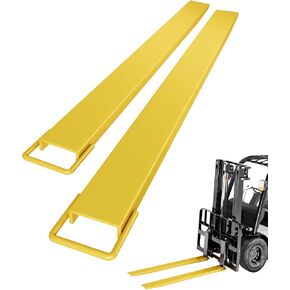 72"Fork Extensions, 4.5inch Width Pallet Fork Extensions, 1 Pair Heavy Duty Steel Pallet Forklift Extensions, Yellow in Kuwait