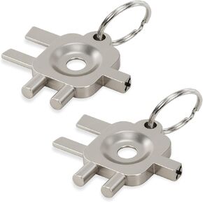 3-in-1 Zinc Alloy Dispenser Key Replacement Compatible with Cintas and Sanis Paper Towel, 2 Pack Toilet Paper Towel Dispenser Key Soap Dispenser Key for Home Office Maintenance, Not Prone to Breaking in Kuwait