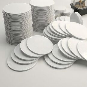 72 Pack Monotub Adhesive Filter Disks – 2.9" Synthetic Filter Patches, 2mm Thick Peel & Stick Air Filter Pads for Mushroom Growing Supplies, Fits DIY & Standard Monotubs (Up to 2.5" Holes) in Kuwait