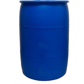 Bushman 55 Gallon Stackable Tight Head Drum - Closed Lid Blue in Kuwait