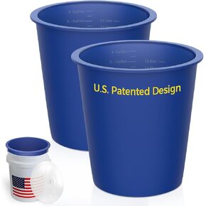 2 Gallon and 3.5 Gallon Silicone Bucke Liner for Reusable for Concrete Mix & Thinset 2PCS Bucket Liner in Saudi Arabia