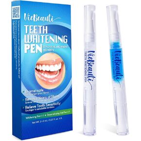 Teeth Whitening Pen Gel Kit: 35% Carbamide Peroxide Gel for Stain Removal - No Sensitivity with Remineralizing Pen for a Brighter Whiter Smile Mint (5 Pack) in Kuwait