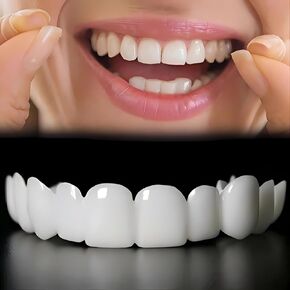 2 Pairs Temporary Smile Support Adjustable for All Genders Naturally and Comfortably Fit Restore Your Confident Smile (Upper/Lower) in Kuwait