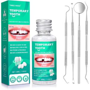 طقم أسنان من الخرز الحراري القابل للتشكيل، غطاء فجوة الأسنان المؤقتة للأسنان المكسورة أو المفقودة، استخدام المظهر التجميلي in Kuwait