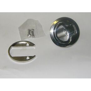 Southco M1-63-8 Push-to-Close Latch, Medium Size, No Restriction, 12-17mm (.475 - .675 in) Door Thickness, 25.5mm (1.00 in) Grip, 316 Stainless Steel, Electropolished in Saudi Arabia