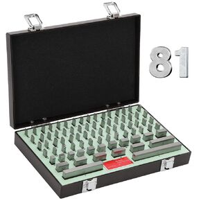 Precision 81-Piece Steel Gauge Block Set, Grade B Accuracy for Precision Calibration, Corrosion-Resistant in Kuwait