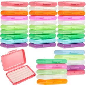 Tondiamo 40 Pack Clear Braces Wax for Teeth Dental Wearer Orthodontic Tooth Wax for Braces and Oral Appliances with Colorful Storage Case and Smell(Mixed Flavors) in Kuwait
