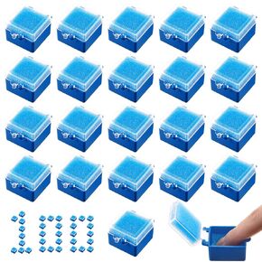 100 Count Dental Crown and Bridge Pillow Case with Secure Clasp Transparent Membrane Film Showcase Tooth Box 2" x 2" (Clear,Normal) in Kuwait