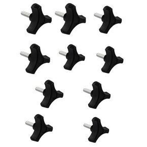 5/16 "-18 مقبض صامولة ذكر بقطر 2 بوصة مع عمود ملولب طويل 2 بوصة لجزازة العشب وأدوات النجارة والرقص، وقاعدة مظلة المشابك، (عبوة من 10) in Kuwait