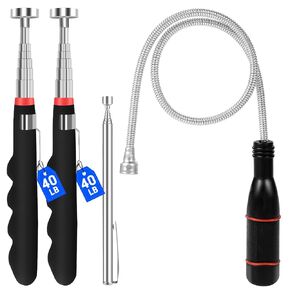 4Pcs Telescoping Magnetic Pickup Tool with 40lb Pull Force, 30in Telescopic Strong Magnet Sticks, Non-Slip Long Extendable Magnet Pickup Tools, Magnetic Nail Picker Upper in Kuwait