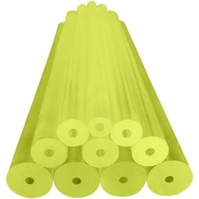 High Elasticity PU Polyurethane Hollow Rods 500mm Length Dia 16-100mm Aperture 6/8/10mm Urethane Tubes Translucent Rubber Bar Elastic Plastic Sticks for Shock Absorption(18 * 8 * 500mm) in Kuwait