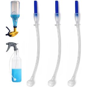 2026 New 3-Pack Universal Fit 360° Spray Bottle Adapter - 4.3in Tilted Spray Bottle Adapter, Weighted Tube Replacement for Sprayers, Flexible Dip Tube for Cleaning Bottles (3-Pack) in Kuwait