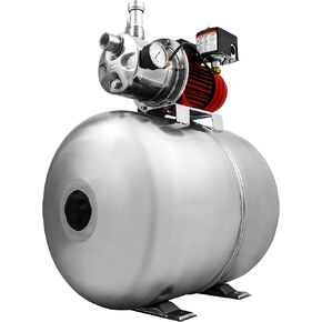 Red Lion RJS-75SS/RL15HS 115/230 Volt 3/4 HP, 12.8 GPM Stainless Steel Shallow Well Jet Pump and 15 Gallon Tank System, Stainless Steel, 602240 in Kuwait