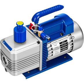 VIVOHOME 5 CFM 1/2 HP 2 Stage HVAC Vacuum Pump for R134a R12 R22 R502 R410a Systems, Auto AC Vacuum Pump for Automotive Air Conditioner Resin Degassing with Oil Bottle in Kuwait