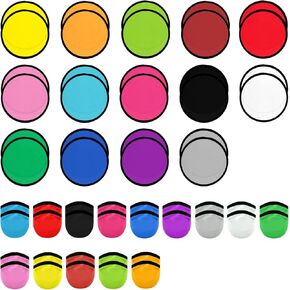 Foldable Flying Disc Fans Set with Bags, 9.8 Inch Black Egde Fabric Beach Flying Disc for Wedding Gift Party Favors Outdoor Activity in Saudi Arabia