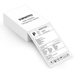 SVANTTO 4x6 Thermal Labels, Strong Adhesive and Perforated Shipping Labels, Thermal Printer Labels for Mailing Postage Address（220Pcs/Stack） in Kuwait