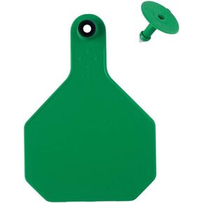 Y-Tex 4 علامات أذن بقرة فارغة باللون الأخضر، 25 بطاقة في كل عبوة تمنع التشقق، مرنة in Kuwait