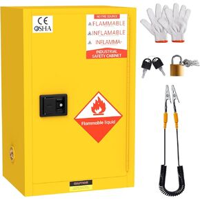 خزانة أمان مقاس 43 × 18 × 65 بوصة، وخزانة تخزين وقود سعة 60 جالونًا بأبواب مزدوجة، وميزة الإغلاق الذاتي، وأرفف قابلة للتعديل، وتصميم لاحتواء التسرب in Kuwait