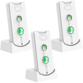 اتصال داخلي لاسلكي ثنائي الاتجاه للمكتب المنزلي، نظام اتصال داخلي محمول طويل المدى من غرفة إلى غرفة مع قاعدة شحن، وقت استعداد طويل، 5 مستويات لضبط مستوى الصوت، 38 نغمة رنين (3 عبوات) in Kuwait