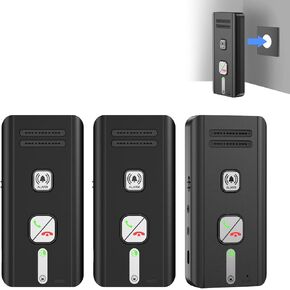 نظام اتصال داخلي ثنائي الاتجاه للمنزل 2026، نظام اتصال داخلي لاسلكي محمول ومُحسَّن للمنزل مع 5 مستويات صوت وتعديل نغمات الرنين قابلة لإعادة الشحن للمستشفى والفنادق والمكاتب والأعمال 3 عبوات (أسود) in Kuwait