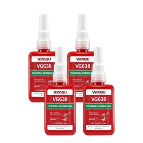 VG648 Retaining Compound, High Strength Anaerobic Adhesive for Cylindrical Assemblies, Bearings, Shafts & Gears - High Temp (350°F), Fast Curing, Green, 1.69 fl oz in Kuwait